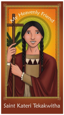 10-Pack of Prayer Card - Saint Kateri Tekakwitha